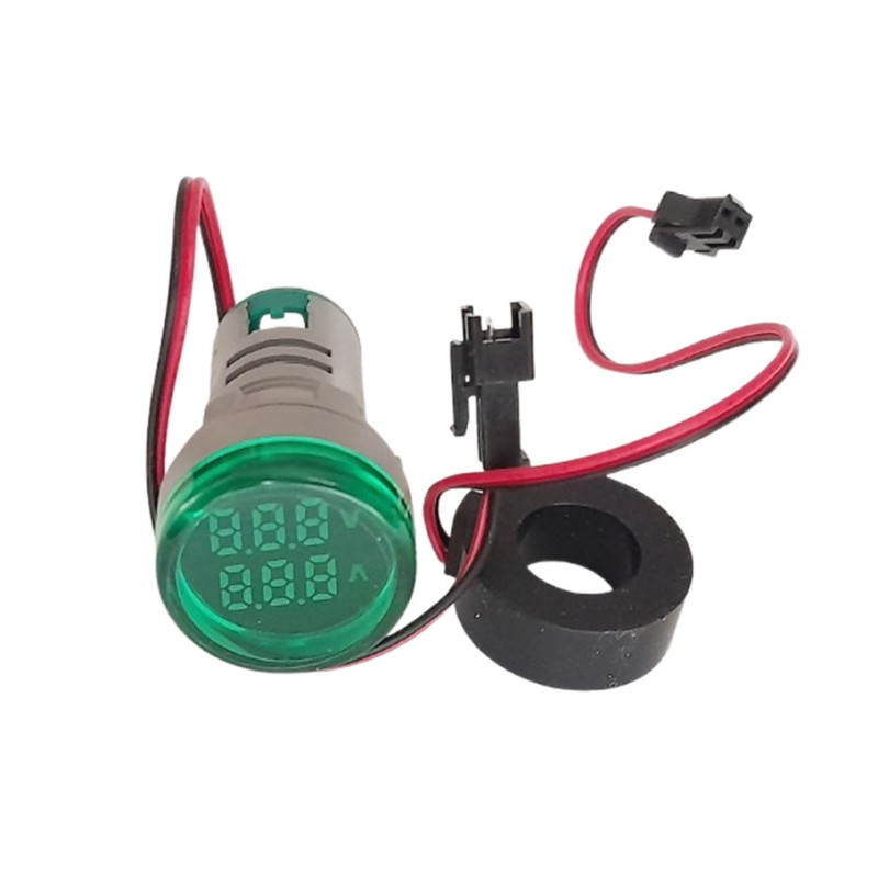 Aparate de masura & accesorii Voltmetru si ampermetru digital 50V-500V / 0-100A verde rotund 22,90 Lei