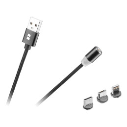 Cabluri adaptoare Cablu USB Magnetic 3 In 1 100cm Rebel 12,90 Lei