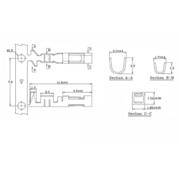 Socluri circuite integrate Mufa mama siruri pini metal 0,16 Lei