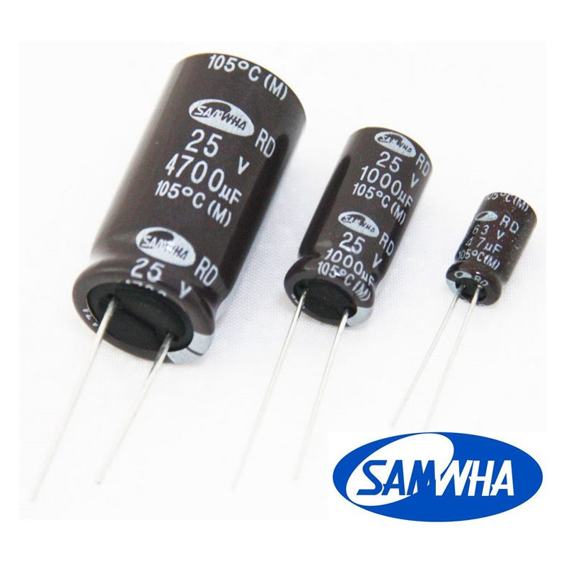 Condensatori Electrolitici 3.3uF 63V SAMWHA 0,22 Lei