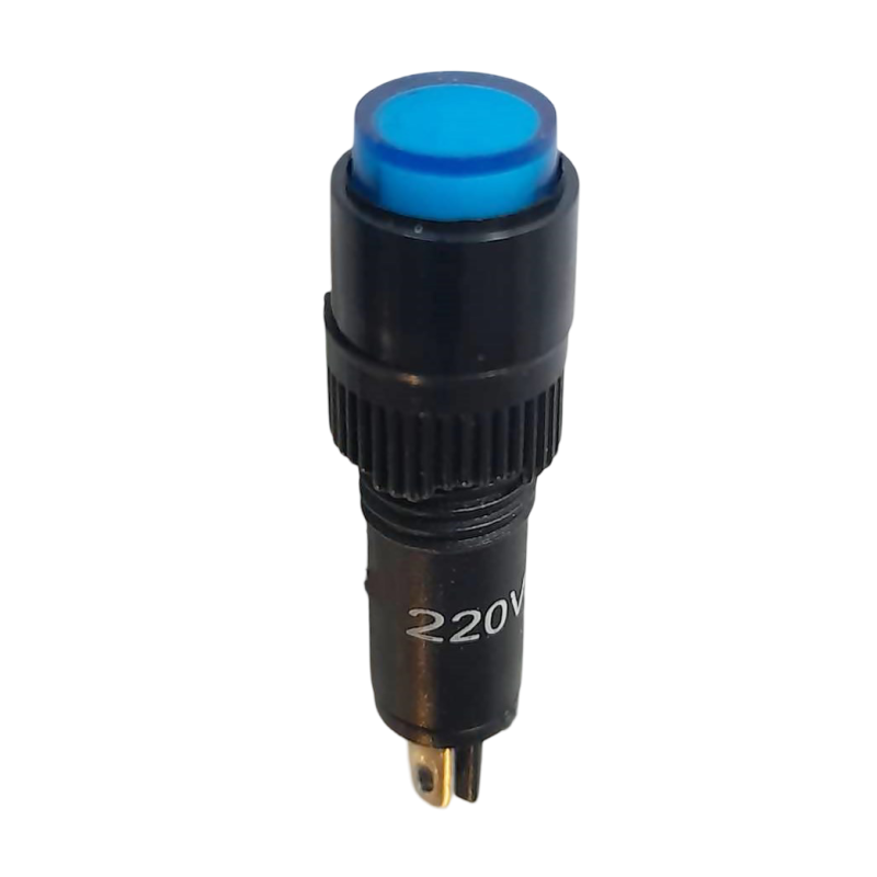 Indicatoare si afisaje digitale Indicator martor LED albastru 220V 8x36mm 2,65 Lei