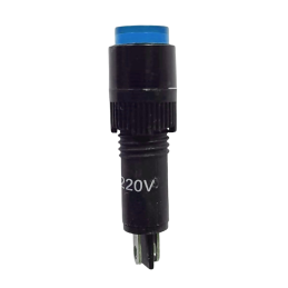Indicatoare si afisaje digitale Indicator martor LED albastru 220V 8x36mm 2,65 Lei