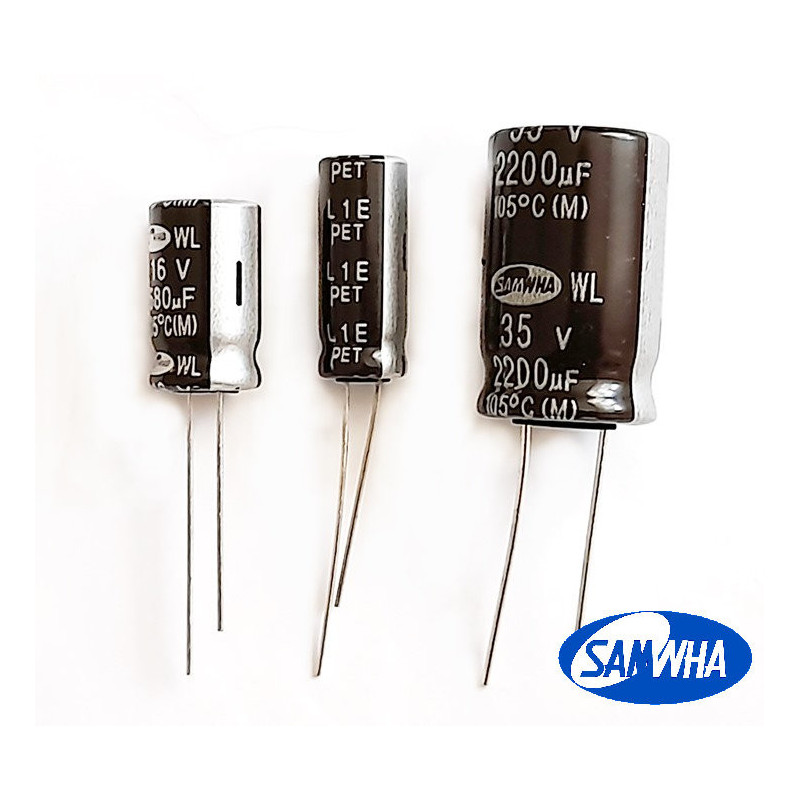 Condensatoare impedanta mica 1000uF 35V Samwha Low ESR 2,35 Lei Condensatoare impedanta mica 1000uF 35V Samwha Low ESR 2,35 Lei
