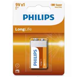 Baterii nealcaline/ Baterie 9V Longlife Philips 6,45 Lei
